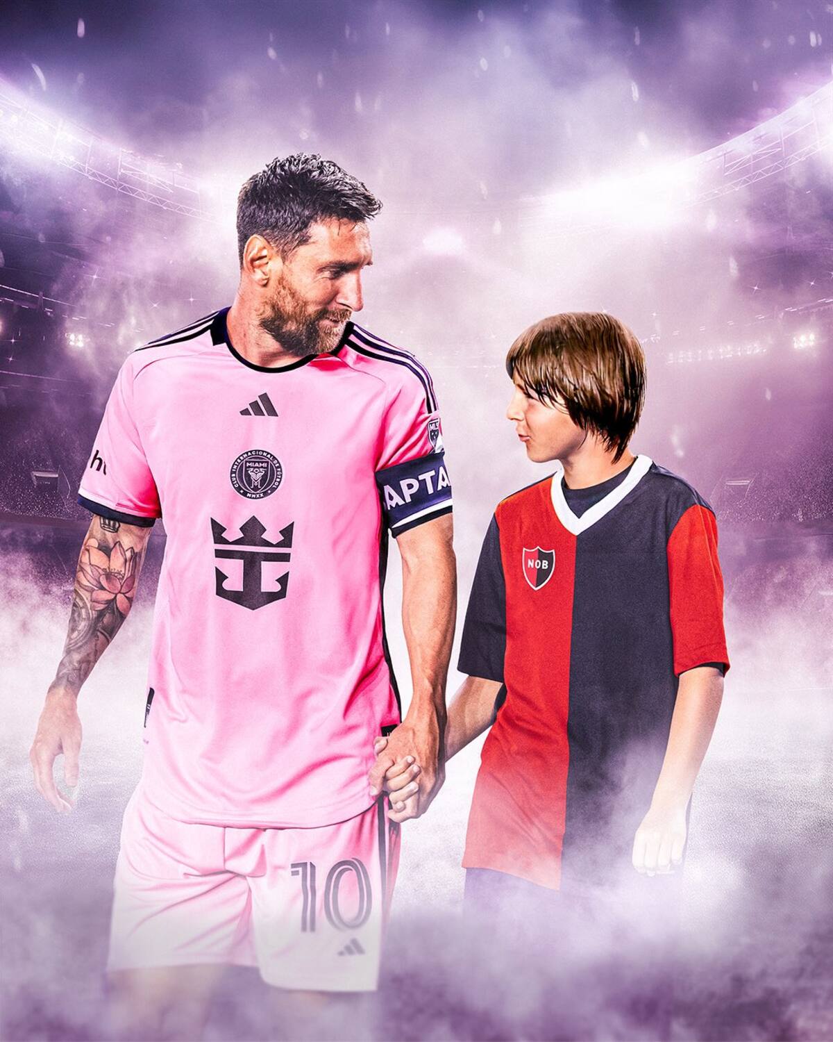 Una imagen cargada de emoción con Lionel Messi como protagonista.