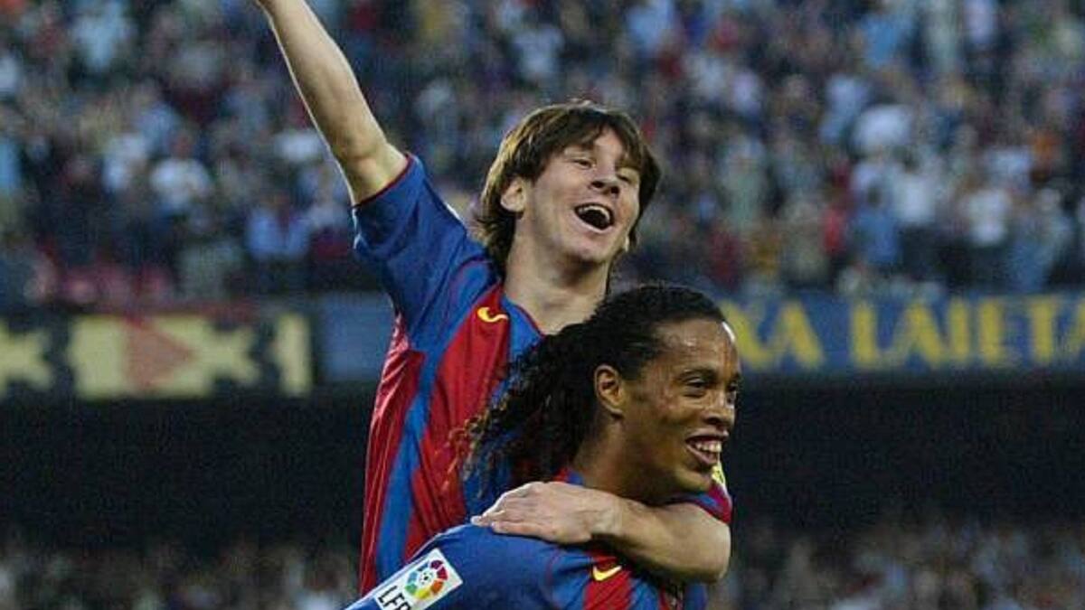 Con pase de Ronaldinho: a 20 años del primer gol de Lionel Messi en el Barcelona