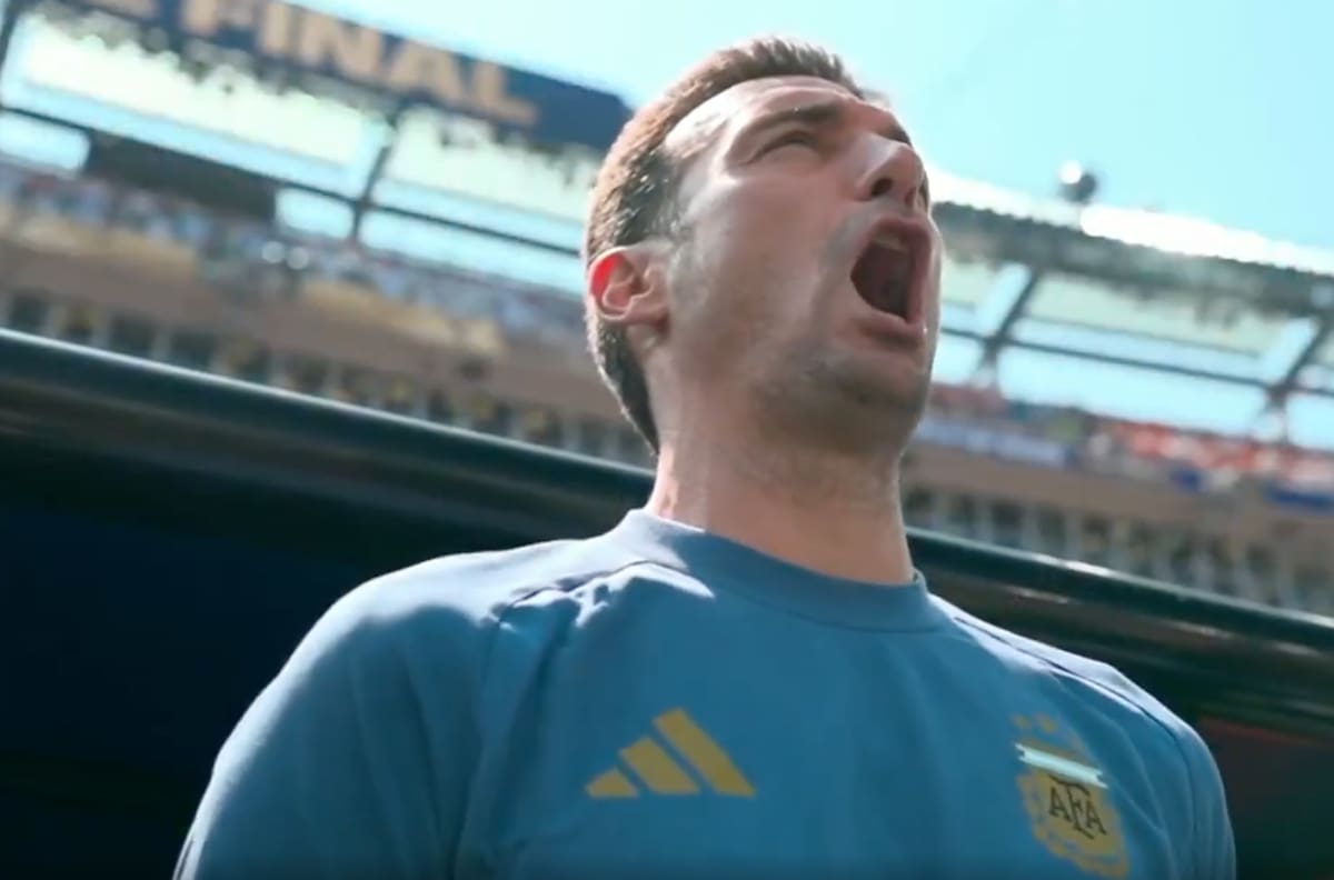 VIDEO | ¡Con el alma! Así cantó Argentina el himno en la final del Mundial