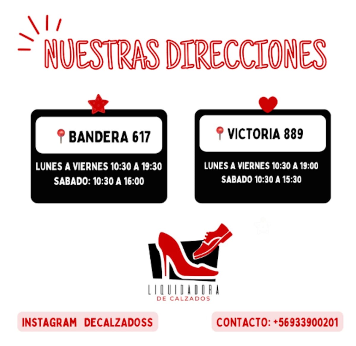 Esta funciona de lunes a sábado y desde las 10:00 horas. Créditos: @decalzadoss.