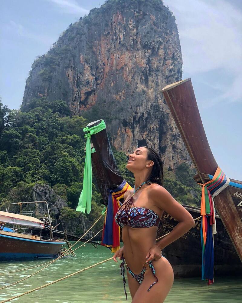 Lisandra Silva en su viaje a Tailandia.