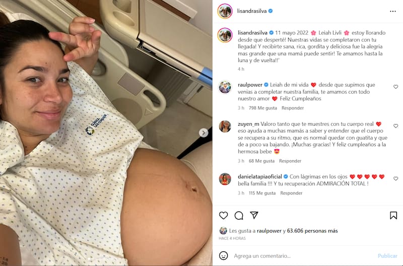 Lisandra Silva celebra un año de Leiah, su hija