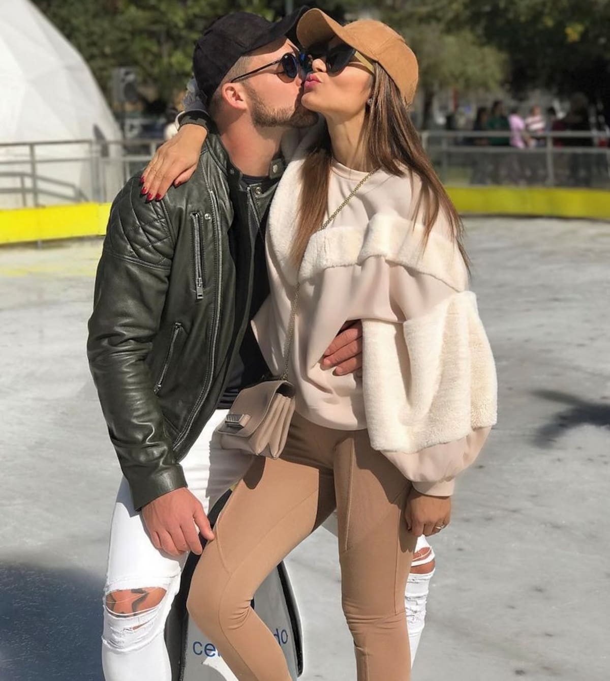 Lisandra Silva y Leandro Penna cuando eran pareja. Foto: Instagram.