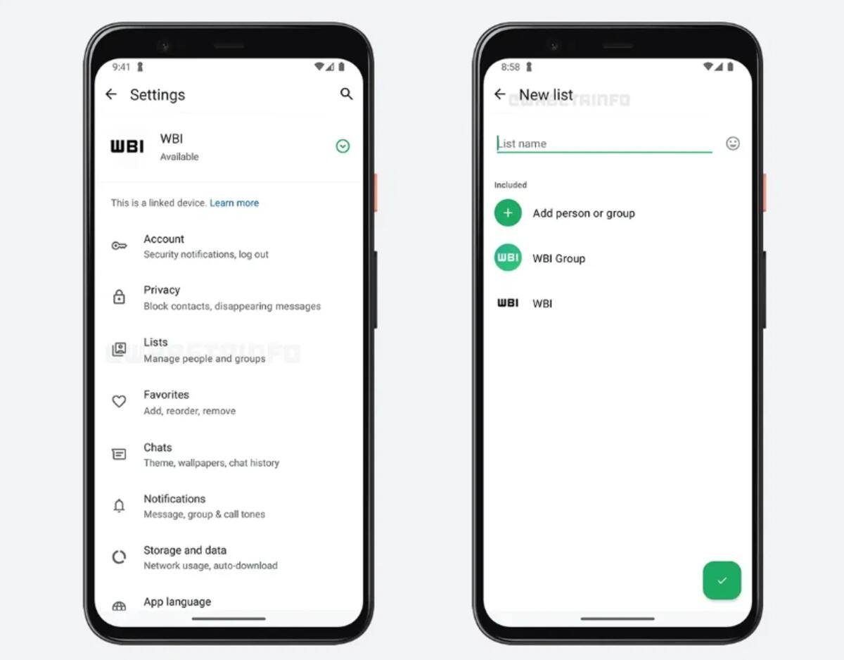 La configuración de las listas se encontrarían dentro de la sección de ajustes de WhatsApp.
