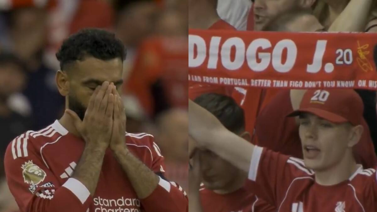 Salah emocionado por el gran homenaje a Diogo Jota: el primer “You’ll Never Walk Alone” de la temporada