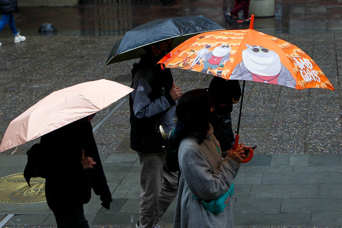 Las precipitaciones volverán a la Región Metropolitana este jueves 10 de agosto.