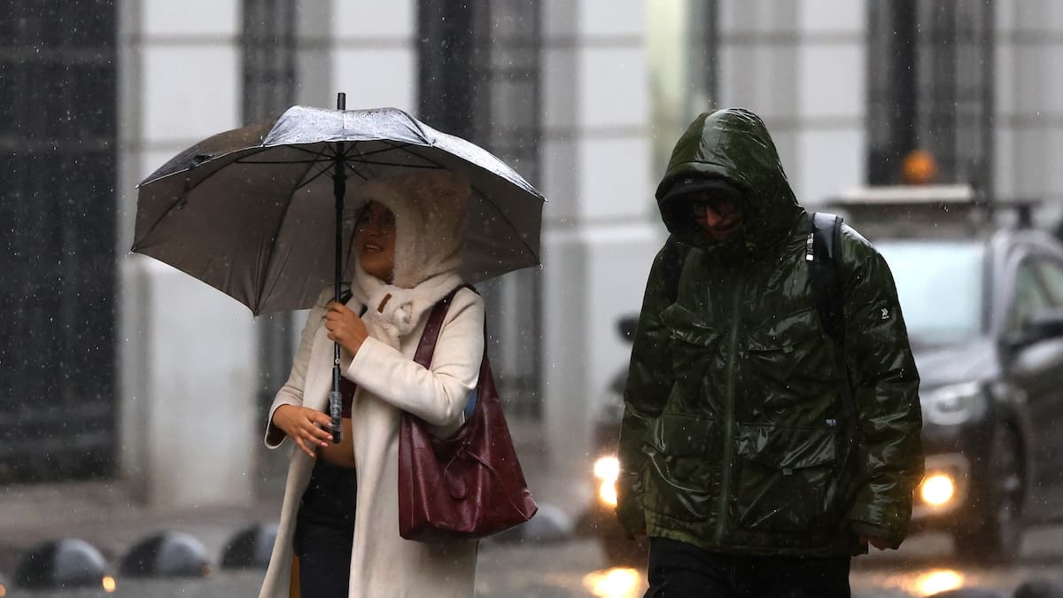 Lluvia en Santiago para este domingo: A esta hora comenzarán las precipitaciones en la Región Metropolitana