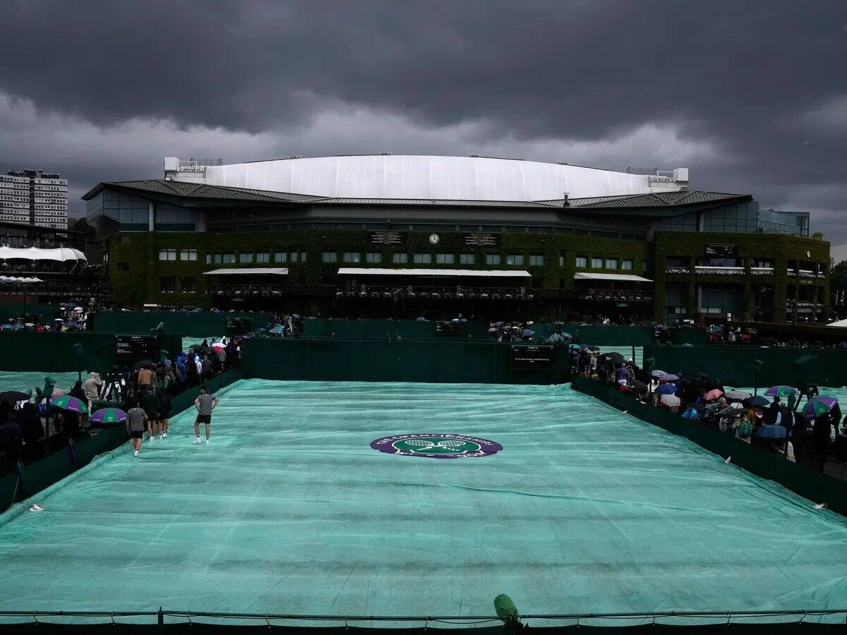 La lluvia ha sido la protagonista de Wimbledon este año.