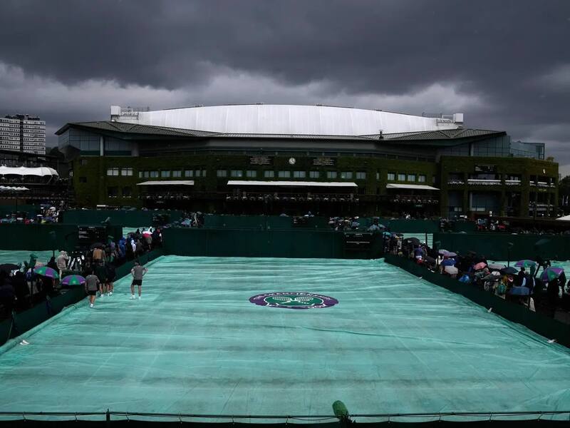 La lluvia ha sido la protagonista de Wimbledon este año.