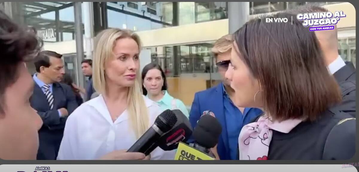 La ucraniana acudió a la audiencia.
