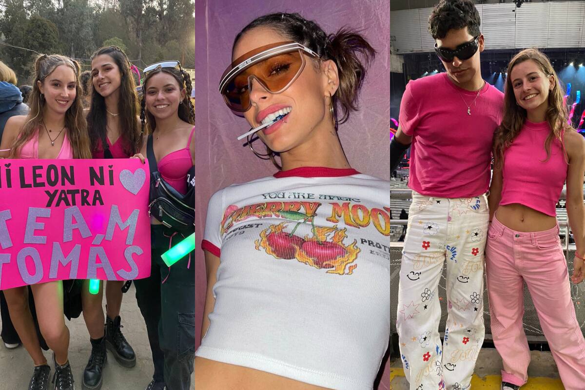 El rosado es el color oficial de la segunda noche de Viña 2023. Créditos: TiempoX - @tinistoessel