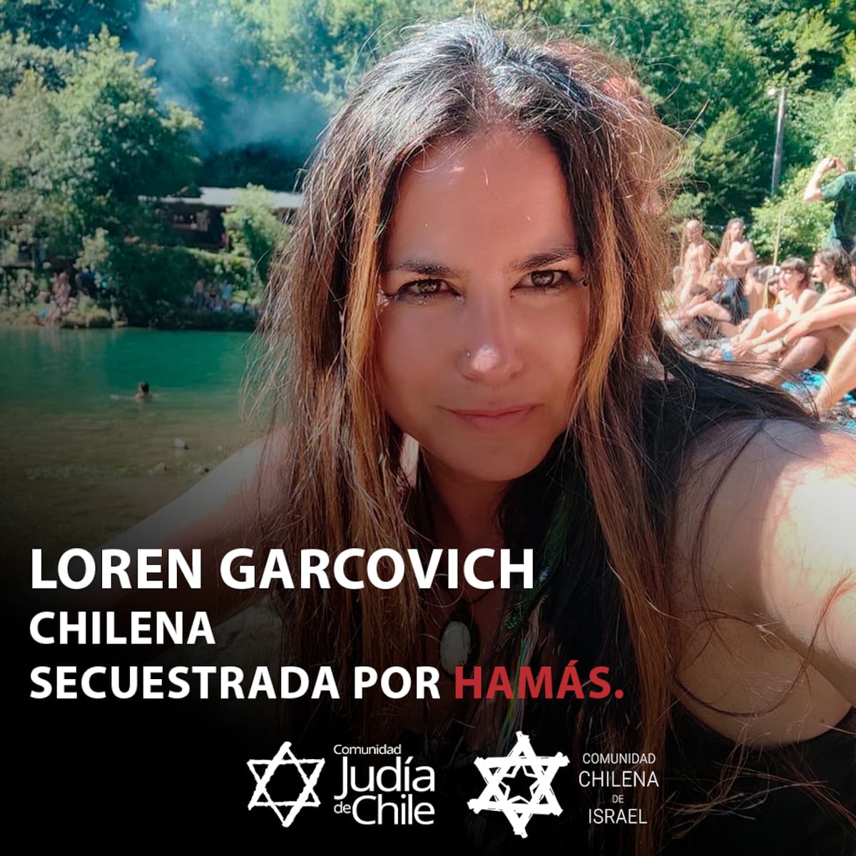 La Comunidad Judía en Chile publicó esta imagen de Loren Garcovich.