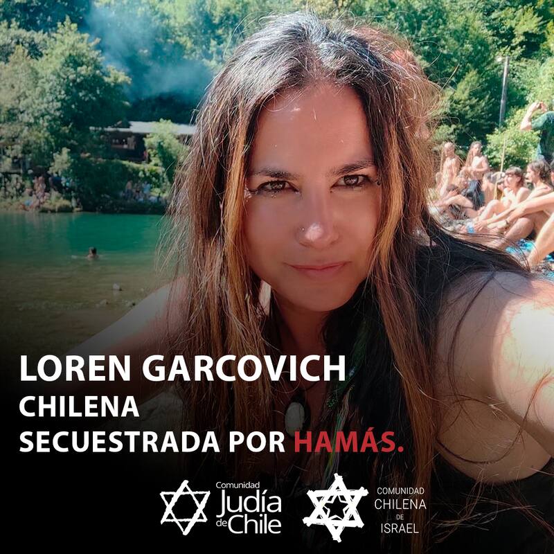 La Comunidad Judía en Chile publicó esta imagen de Loren Garcovich.