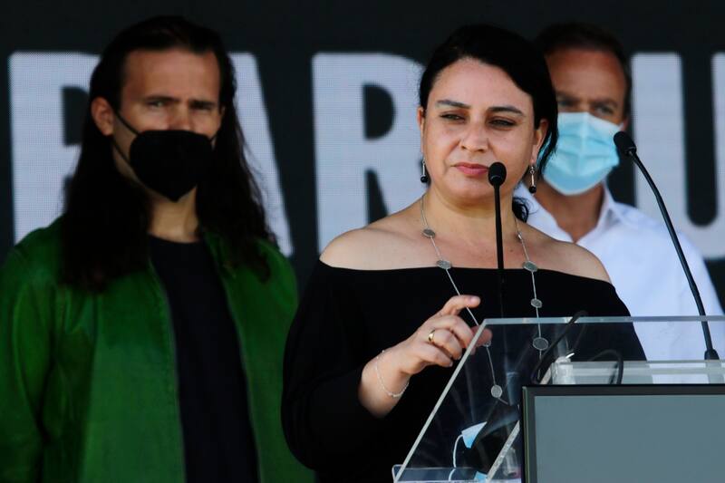 en acto en la comuna de Cerrillos.