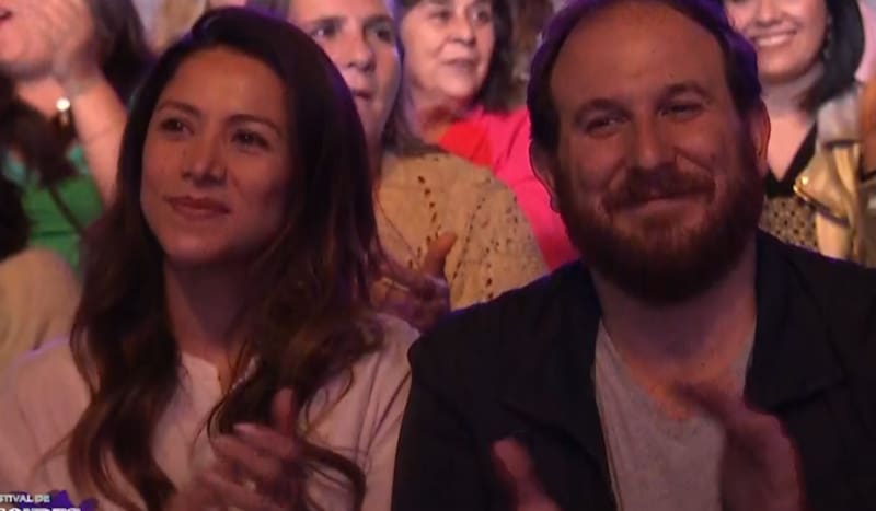 apoyó la candidatura de su pareja, Max Luksic.