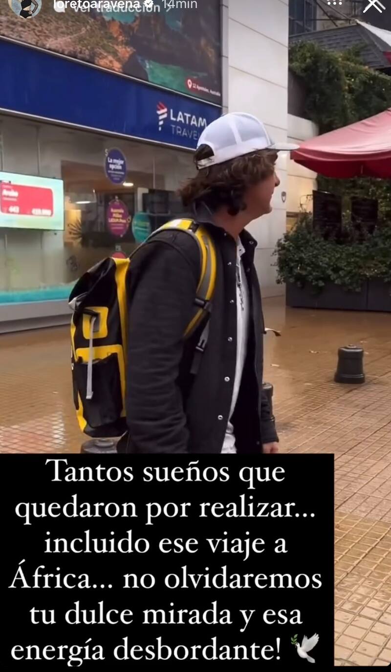 Loreto Aravena también compartió uno de los tantos viajes con Claudio Iturra.