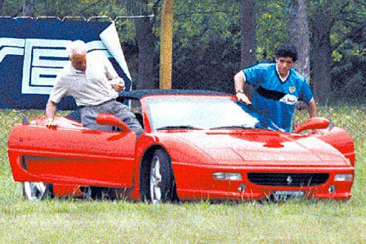 Ferrari fue una de las marcas preferidas de Maradona