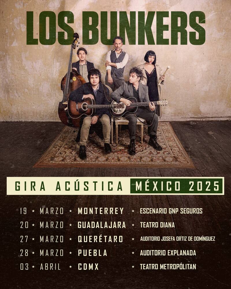 El detalle de la gira de Los Bunkers por México