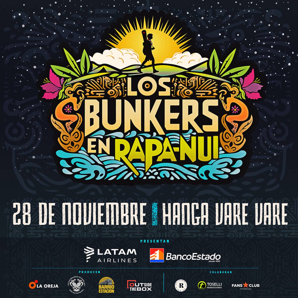 Los Bunkers y los detalles de su concierto en Rapa Nui