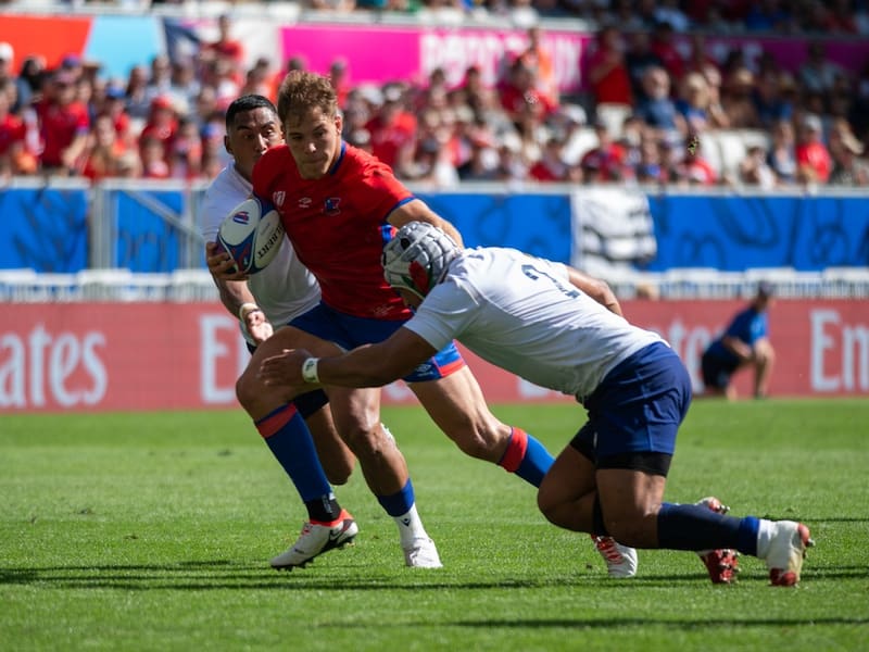 Chile enfrentó a Samoa en el último Mundial de Rugby.