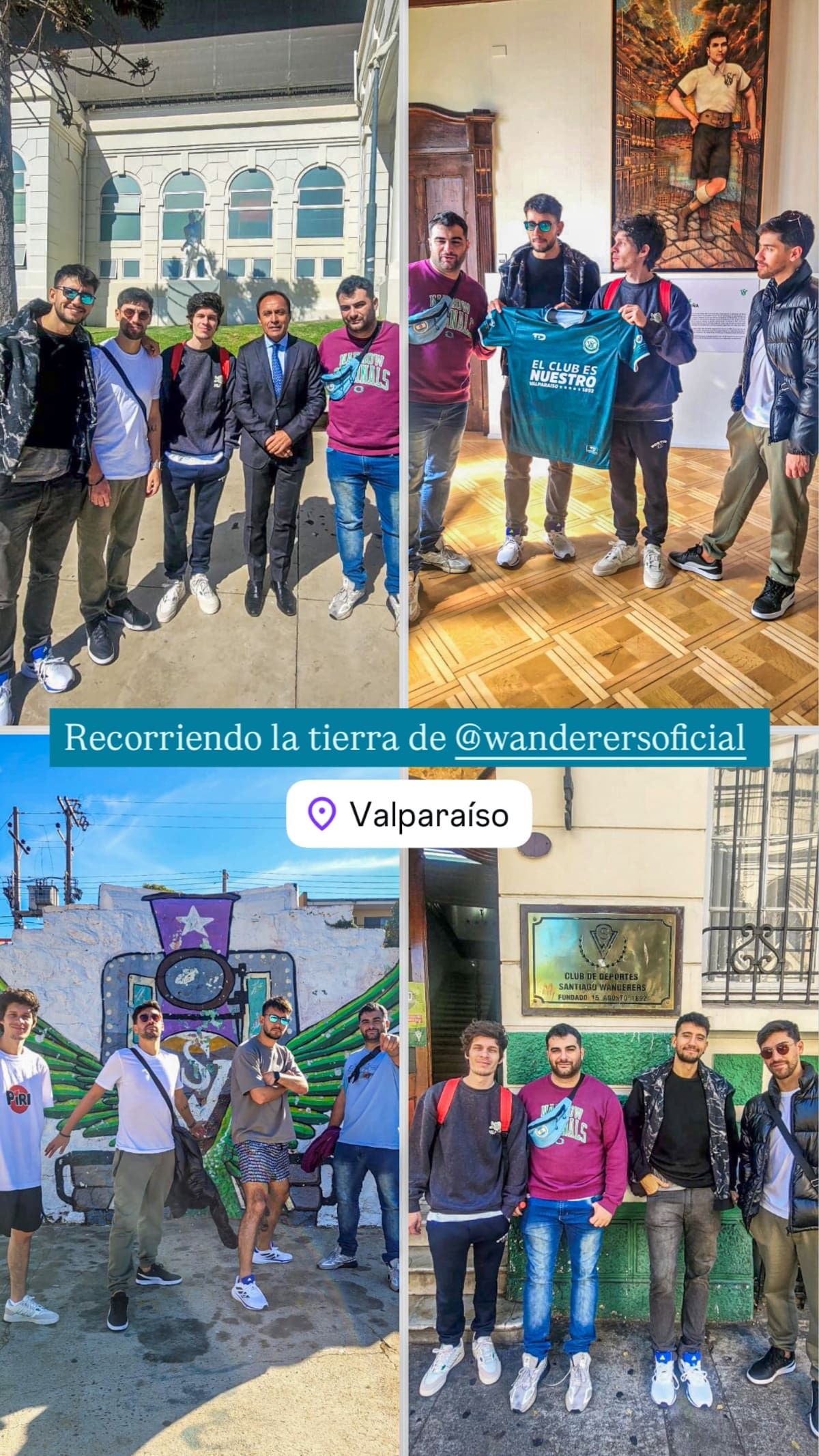 Esta fue la historia que compartió el grupo de youtubers argentino de su visita a Valparaíso para ver lugares emblemáticos de Santiago Wanderers.