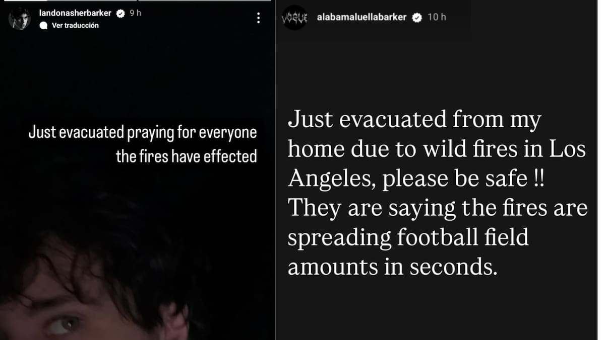Comparten en Instagram su situación.
"Nos acaban de evacuar. Orando por todos los que han sido afectados por los incendios".