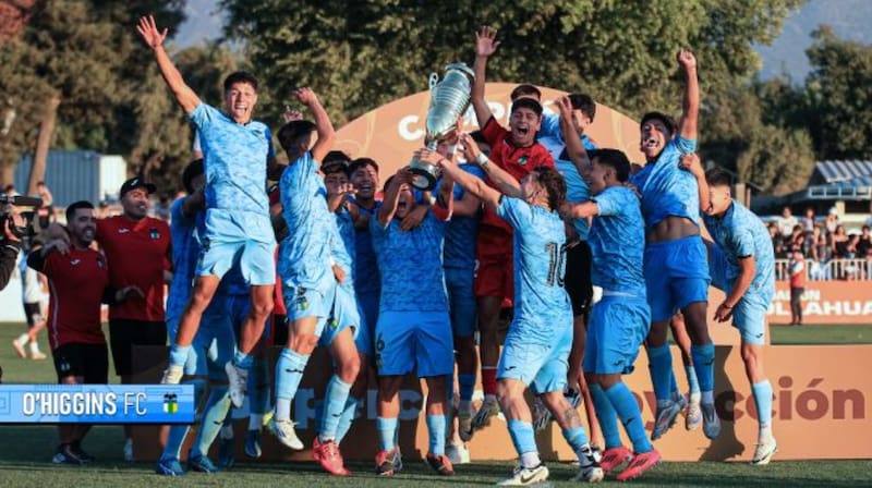 Los pasados campeones del torneo Proyección 2024. El cuadro rancagüino ganó el título a la Sub 20 de Colo Colo.