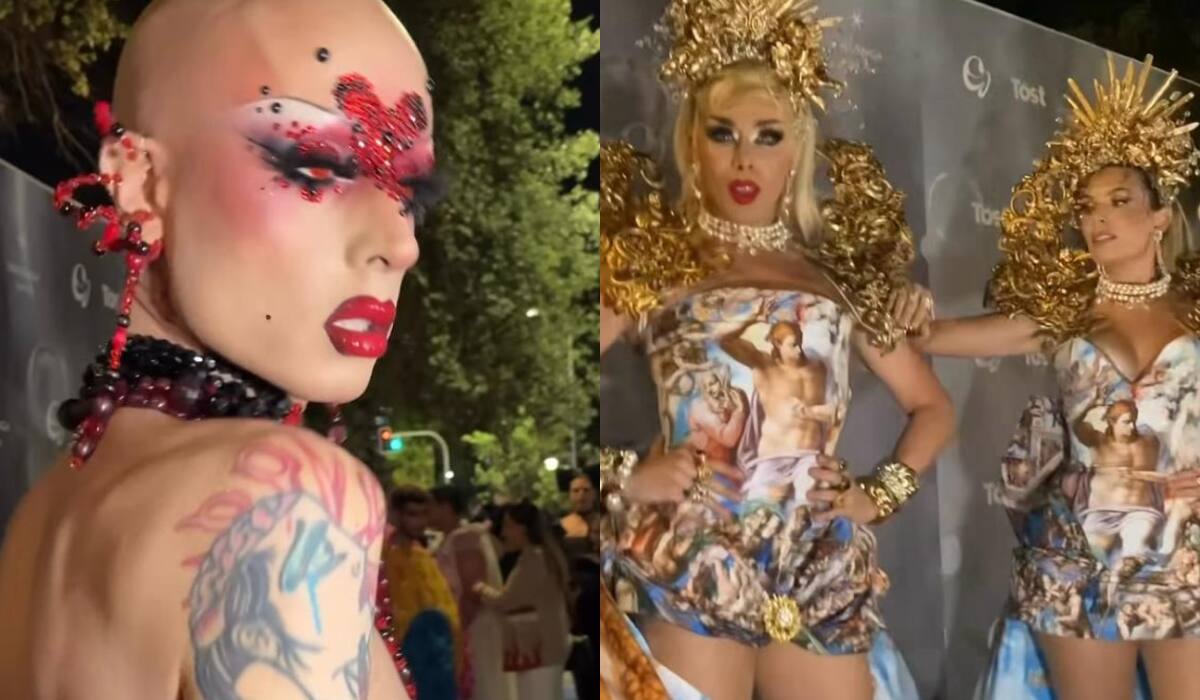 Muchos famosos e influencers destacaron con sorprendentes outfits.