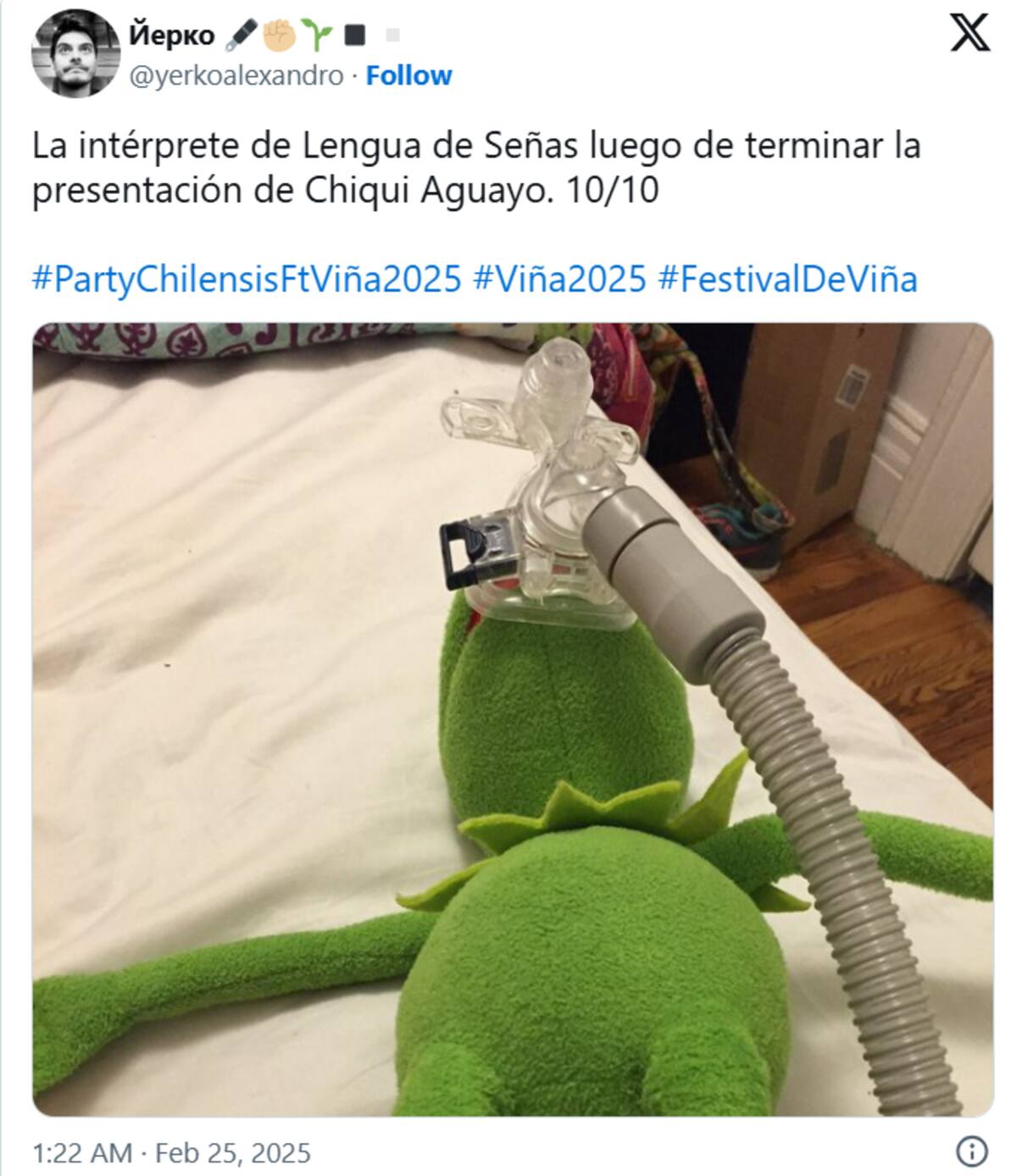 La comediante generó carcajadas en la Quinta Vergara y en redes sociales.