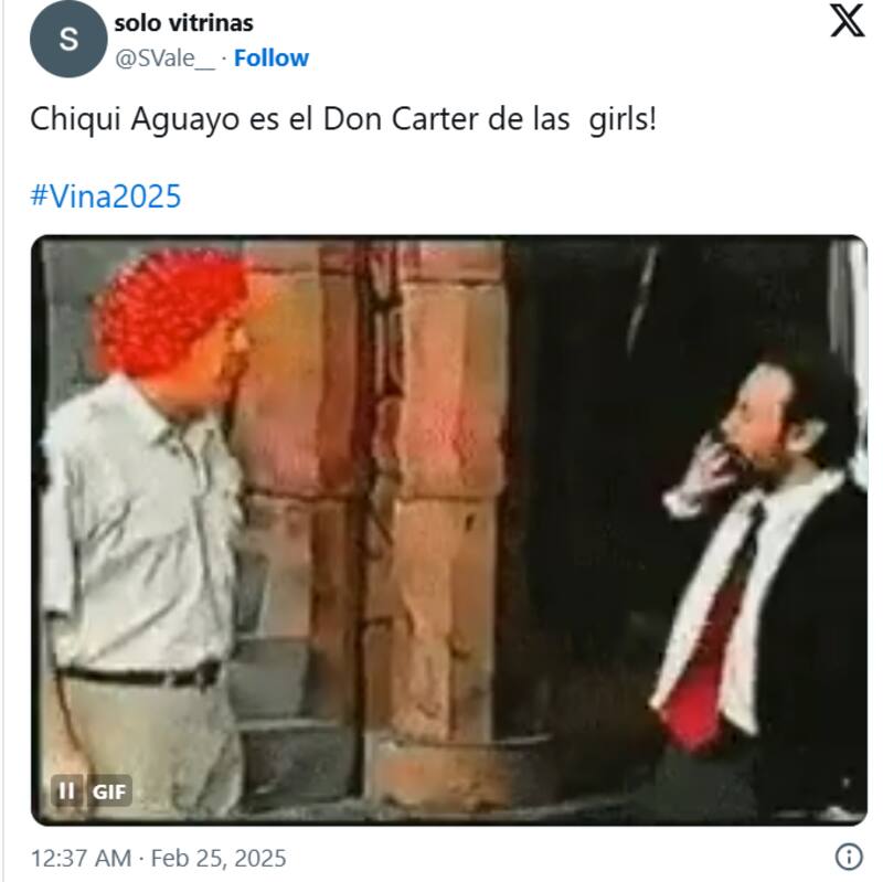 La comediante generó carcajadas en la Quinta Vergara y en redes sociales.