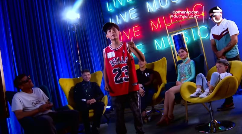 Lucas presentó un show de freestyle en "Got Talent Chile".