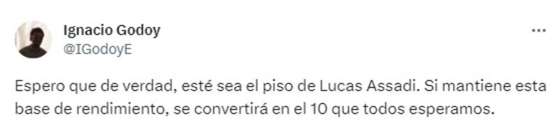 El mediocampista de la U recibió los elogios de los hinchas por su actuación ante Huachipato