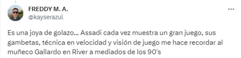 El mediocampista de la U recibió los elogios de los hinchas por su actuación ante Huachipato