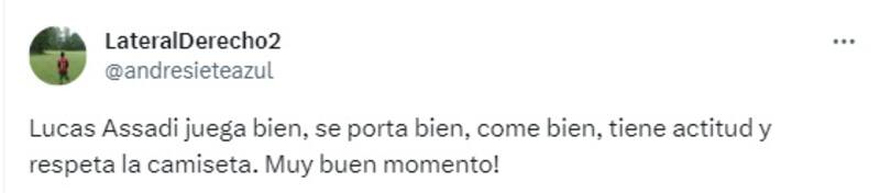 El mediocampista de la U recibió los elogios de los hinchas por su actuación ante Huachipato