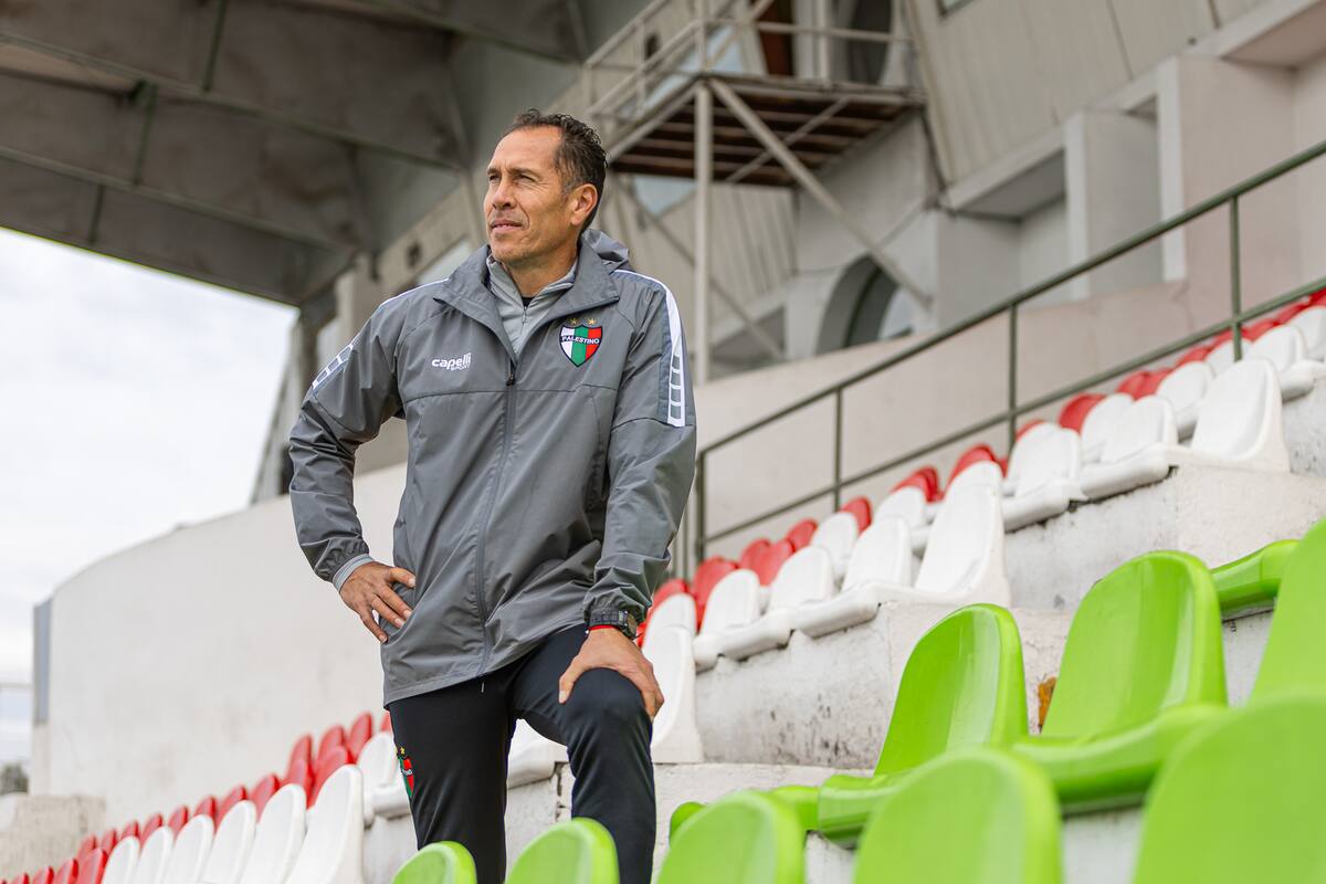 El DT de Palestino busca dar la sorpresa en el Claro Arena. Foto: Felipe Escobedo/En Cancha.