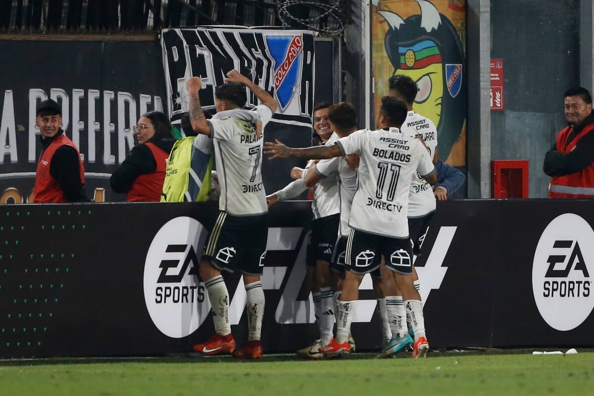 celebrando el gol ante Cerro Porteño por Copa Libertadores