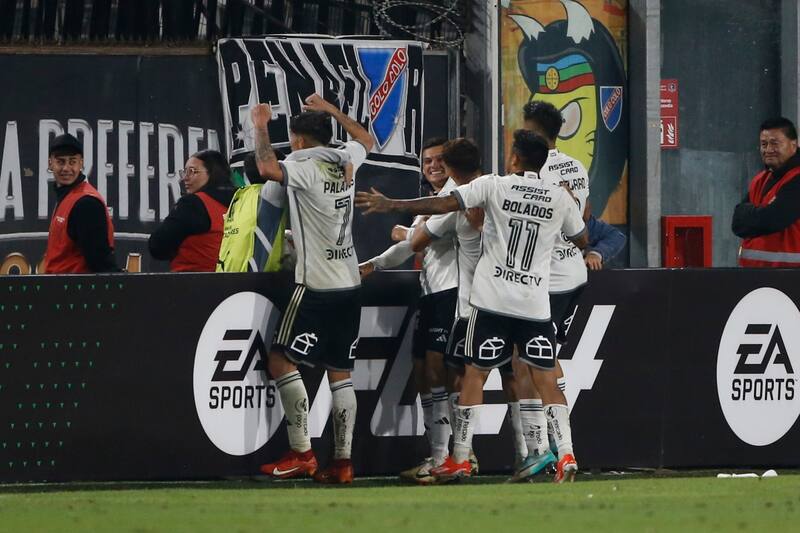 celebrando el gol ante Cerro Porteño en el Monumental.