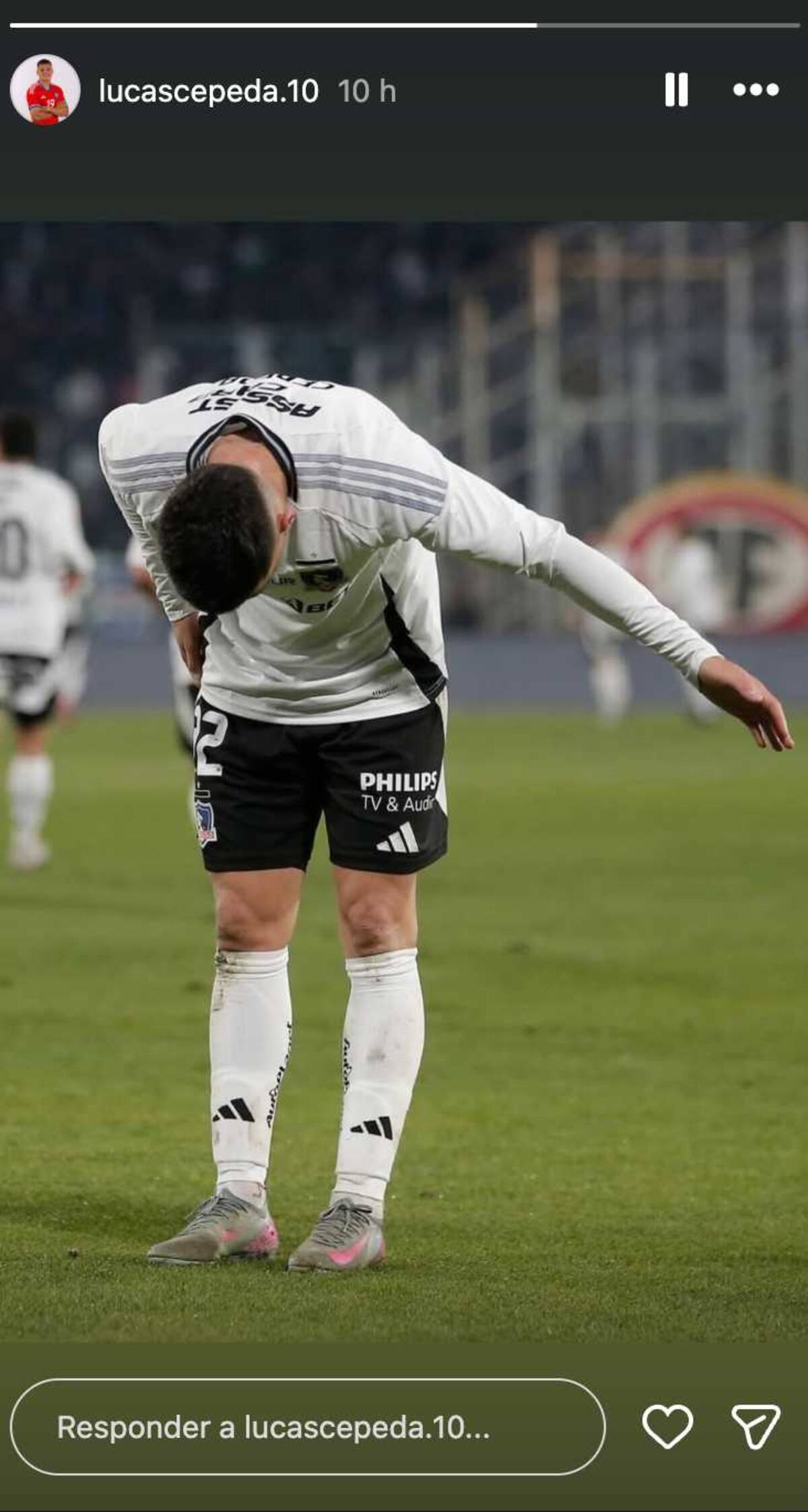 Y la misteriosa imagen con sabor a despedida. Foto: @Lucascepeda.10