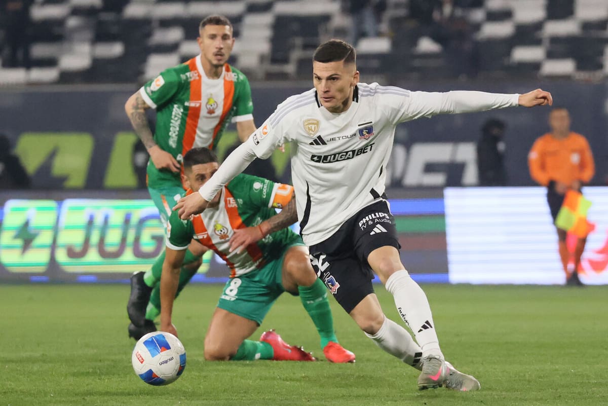 En el partido de Colo Colo ante Cobresal. Foto: Aton.