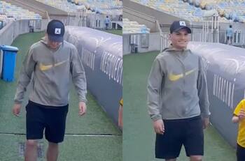 Lucas Cepeda se luce en sus vacaciones anotando “penal” en el Maracaná