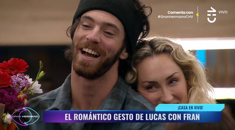 Lucas Crepo y Francisca Maira protagonizan romántico momento frente a sus compañeros de "Gran Hermano" Chile.
