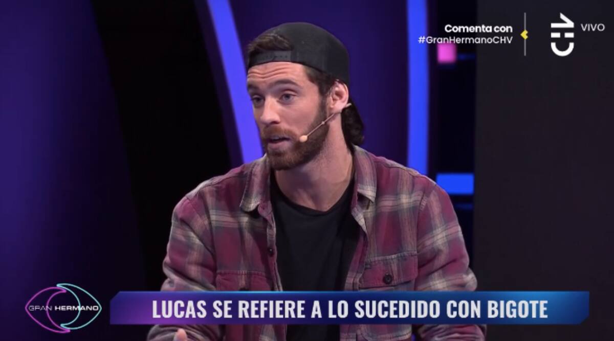 Lucas Crespo en el panel de "Gran Hermano" Chile. Foto: CHV.