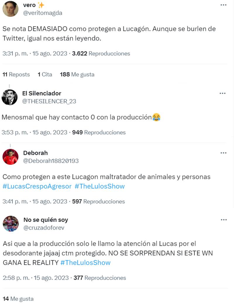 La reacción de la audiencia respecto al contacto de Lucas Crespo con producción de "Gran Hermano" Chile.