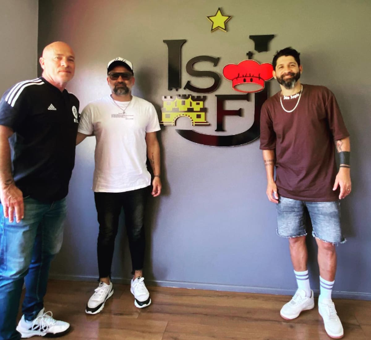 Lucas Wilchez en su visita a Unión San Felipe