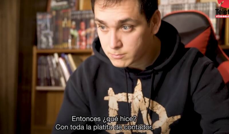 Lucho Miranda en la Teletón .