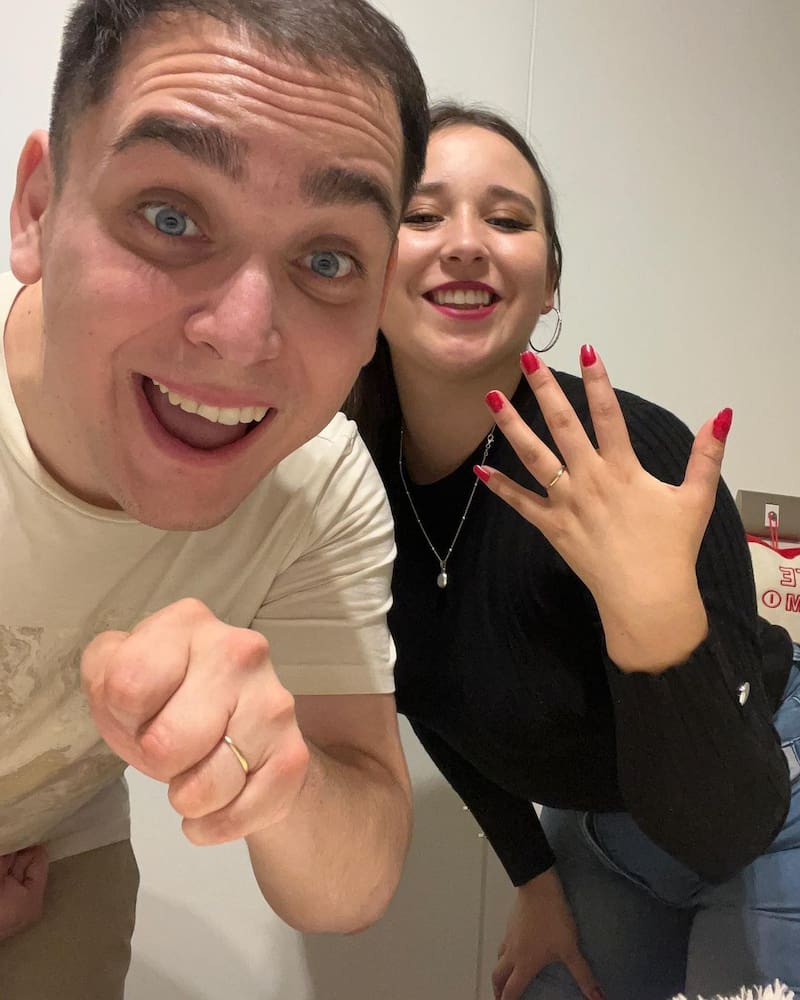 Lucho Miranda y Franshesca Toledo se comprometieron en mayo del 2023.