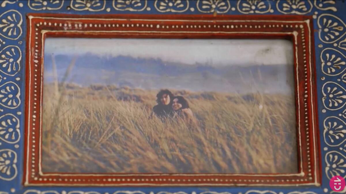 Un romántico registro de sus padres.