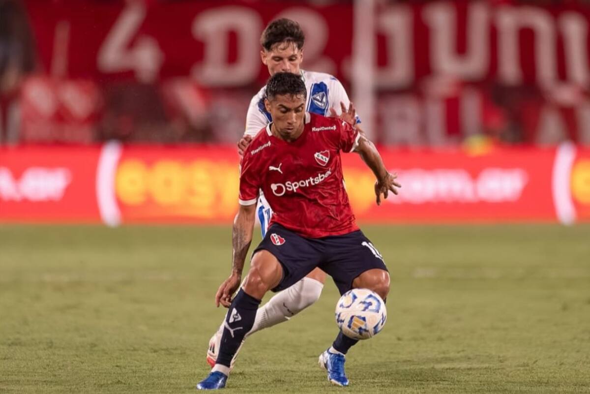 en Independiente. Foto: Instagram Luciano Cabral.