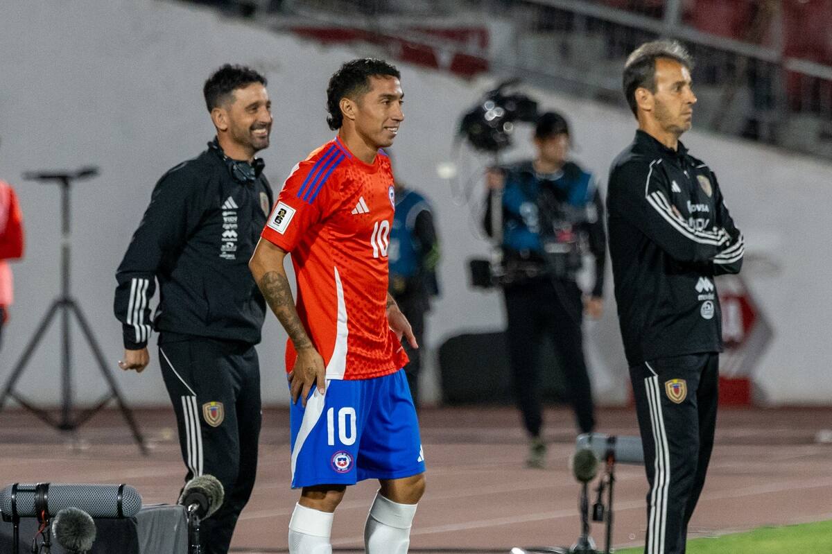 Luciano Cabral en la Selección Chilena. Foto: Felipe Escobedo