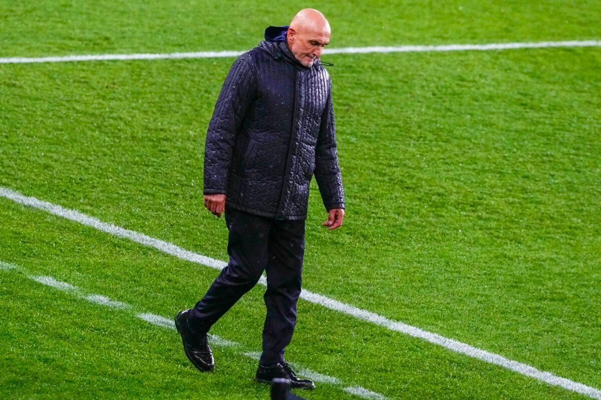 En la derrota contra Noruega. Foto: EFE.